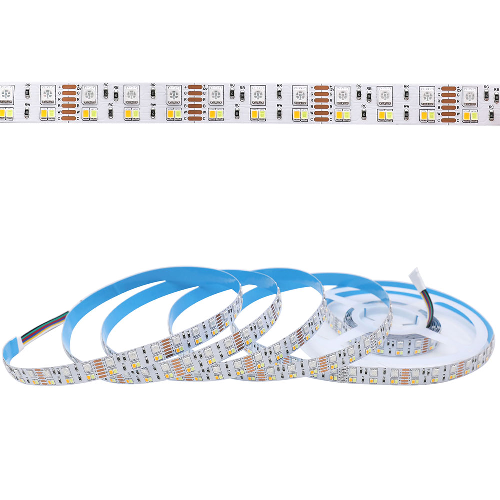 DC12V RGBWW 900LEDs 16.4Ft Dual Row Color Changing Flexible LED Tape Light